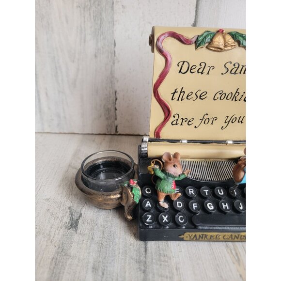 Yankee Candle Mouse AS IS typewriter Xmas tea light - Picture 2 of 14
